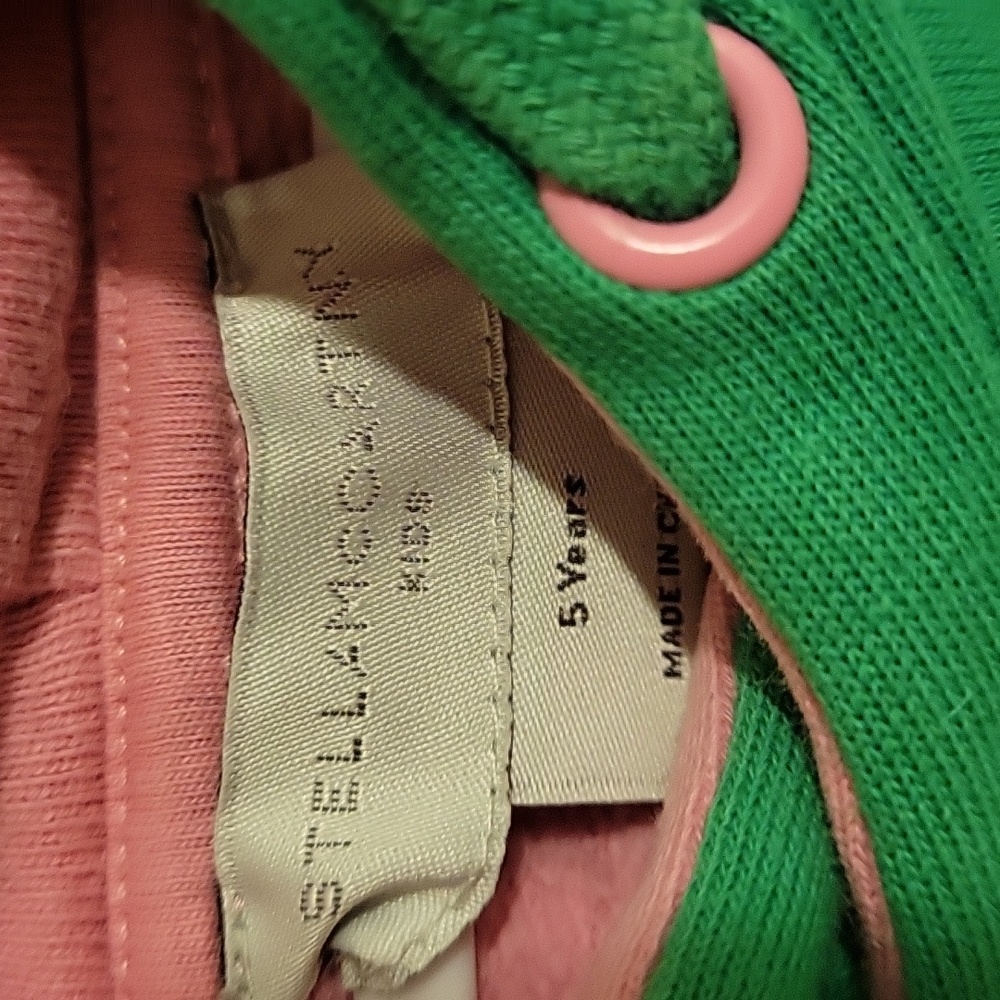 Stella McCartney Kids Green Logo Tape Hoodie Dress - Picture 2 of 5